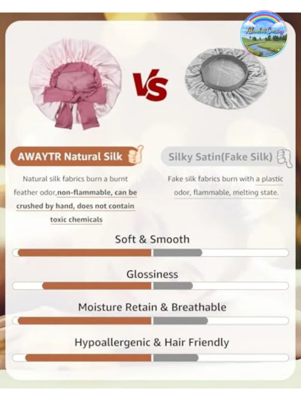 100% Mulberry Silk Sleep Bonnet for Women Adjustable Hair Wrap